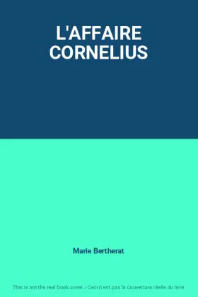 Couverture du produit · L'AFFAIRE CORNELIUS