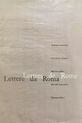Couverture du produit · Lettres de Rome - Lettere da Roma