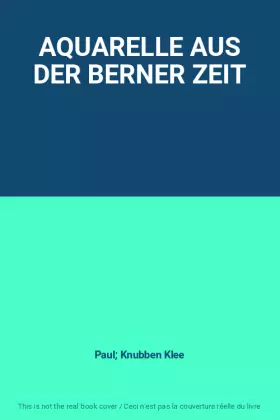 Couverture du produit · AQUARELLE AUS DER BERNER ZEIT