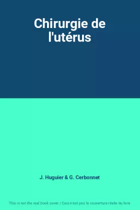 Couverture du produit · Chirurgie de l'utérus