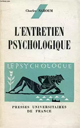 Couverture du produit · L'entretien psychologique