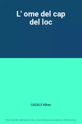 Couverture du produit · L' ome del cap del loc