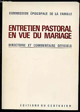 Couverture du produit · entretien pastoral en vue du mariage