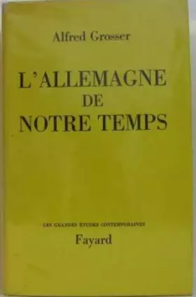 Couverture du produit · l'allemagne de notre temps