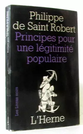 Couverture du produit · Principes pour une légitimité populaire.