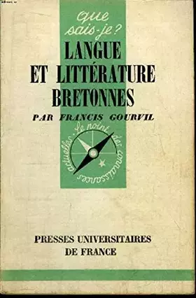 Couverture du produit · Langue et littérature bretonne