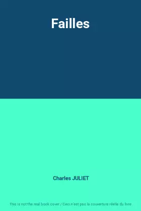 Couverture du produit · Failles