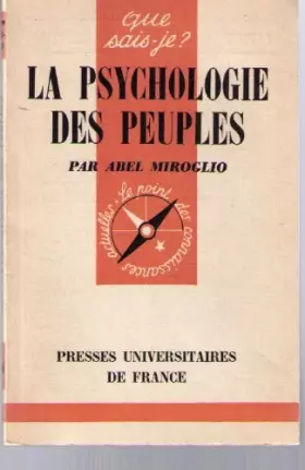 Couverture du produit · La psychologie des peuples