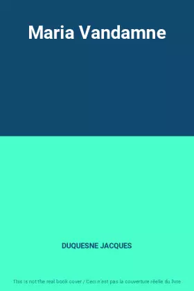 Couverture du produit · Maria Vandamne