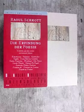 Couverture du produit · Die Erfindung der Poesie