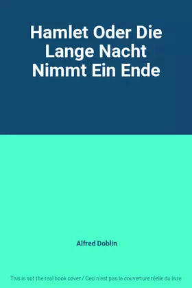 Couverture du produit · Hamlet Oder Die Lange Nacht Nimmt Ein Ende