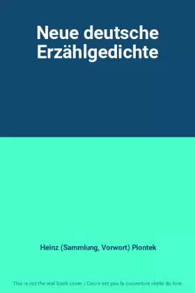 Couverture du produit · Neue deutsche Erzählgedichte