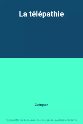 Couverture du produit · La télépathie