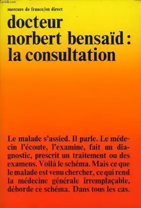 Couverture du produit · La consultation