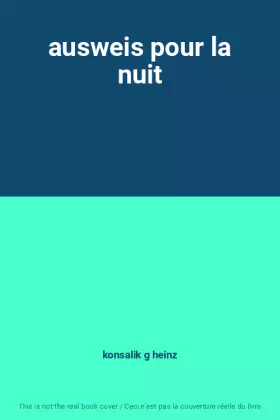 Couverture du produit · ausweis pour la nuit