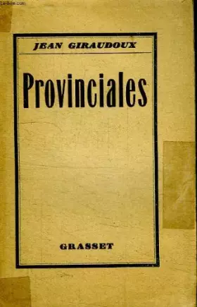 Couverture du produit · Provinciales