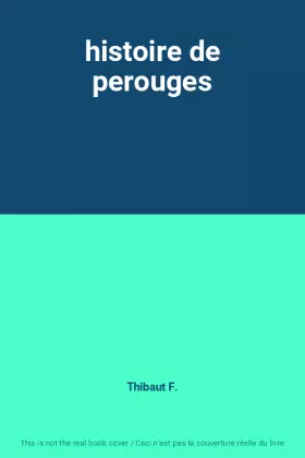Couverture du produit · histoire de perouges