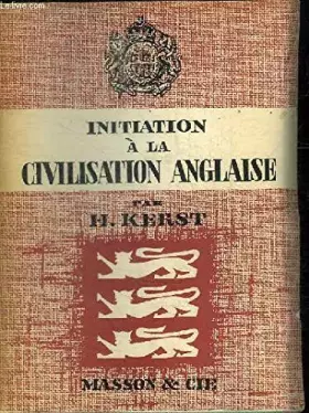 Couverture du produit · initiation a la civilisation anglaise