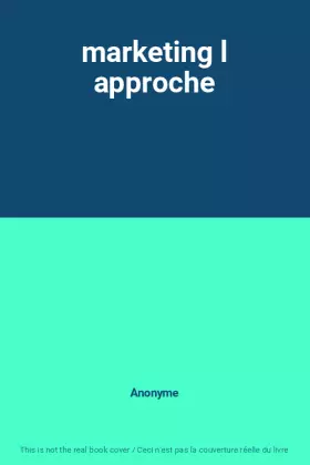 Couverture du produit · marketing l approche
