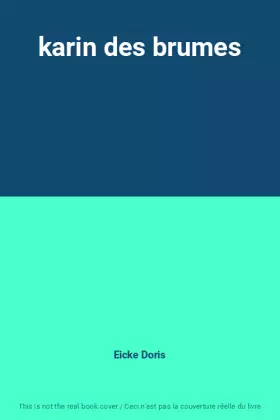 Couverture du produit · karin des brumes