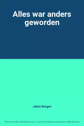 Couverture du produit · Alles war anders geworden
