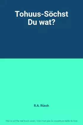Couverture du produit · Tohuus-Söchst Du wat?
