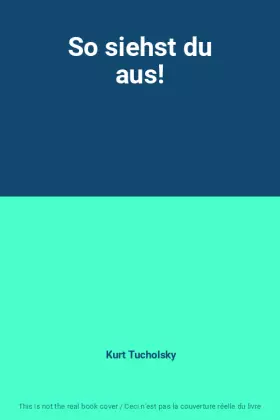 Couverture du produit · So siehst du aus!