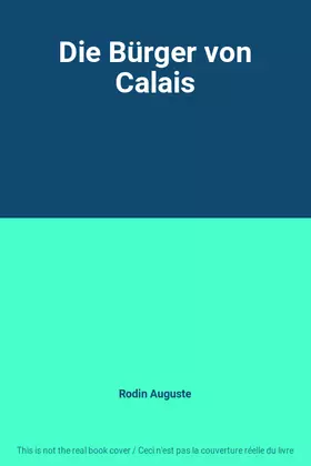 Couverture du produit · Die Bürger von Calais