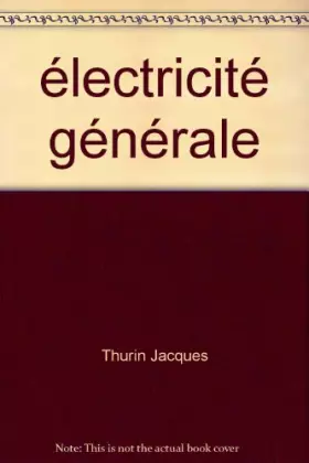 Couverture du produit · électricité générale