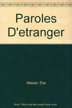 Couverture du produit · paroles d etranger