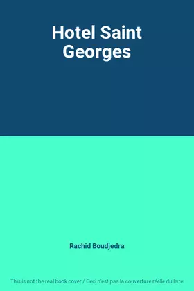 Couverture du produit · Hotel Saint Georges