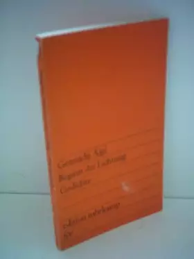 Couverture du produit · Gennadij Ajgi: Beginn der Lichtung - Gedichte