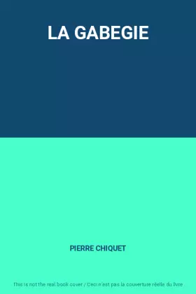 Couverture du produit · LA GABEGIE