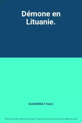 Couverture du produit · Démone en Lituanie.