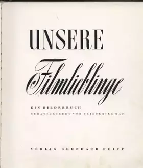 Couverture du produit · Unsere Filmlieblinge. Ein Bilderbuch