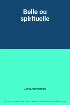 Couverture du produit · Belle ou spirituelle