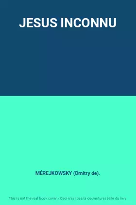 Couverture du produit · JESUS INCONNU
