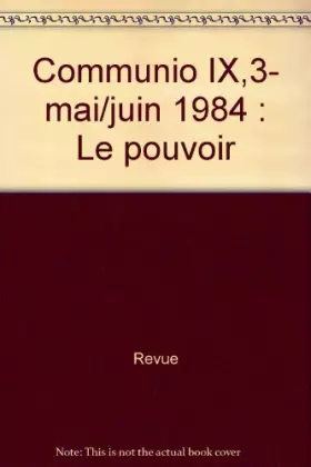 Couverture du produit · Le pouvoir.