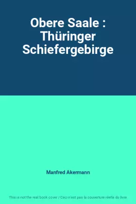 Couverture du produit · Obere Saale : Thüringer Schiefergebirge