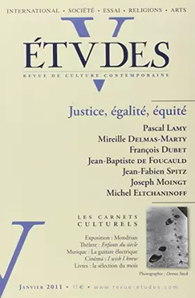 Couverture du produit · Études Janvier 2011