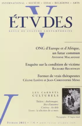 Couverture du produit · Études Fevrier 2011