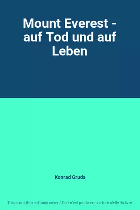 Couverture du produit · Mount Everest - auf Tod und auf Leben