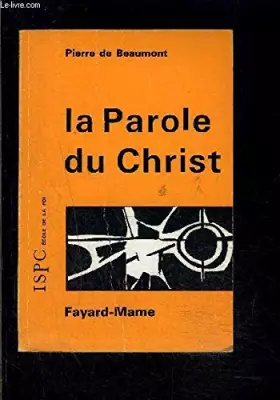 Couverture du produit · La parole du Christ