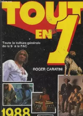 Couverture du produit · Tout en 1. 1988.