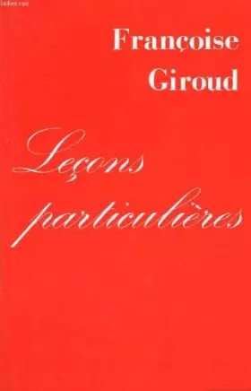Couverture du produit · Lecons particulieres.
