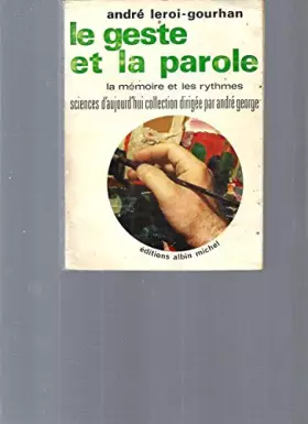 Couverture du produit · Le geste et la parole, technique et langage