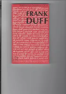 Couverture du produit · Frank Duff.