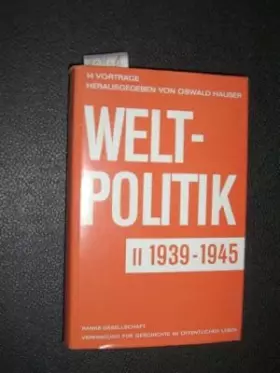 Couverture du produit · Weltpolitik II 1939-1945