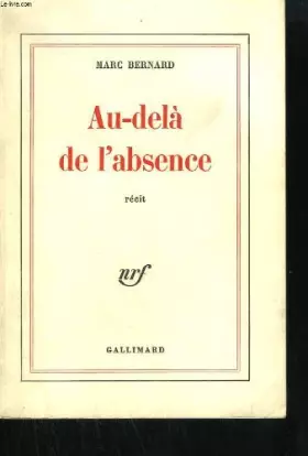Couverture du produit · Au dela de l'absence.