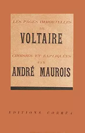 Couverture du produit · Les pages immortelles de Voltaire.